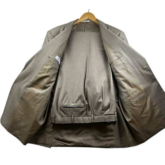 Pal Zileri Mens Suit Loro Piana Tasmanian Wool 2-Piece Set Made in Italy (US)44R - Picture 2 of 14